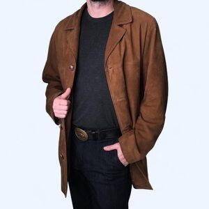 Men's Brown Suede Jacket